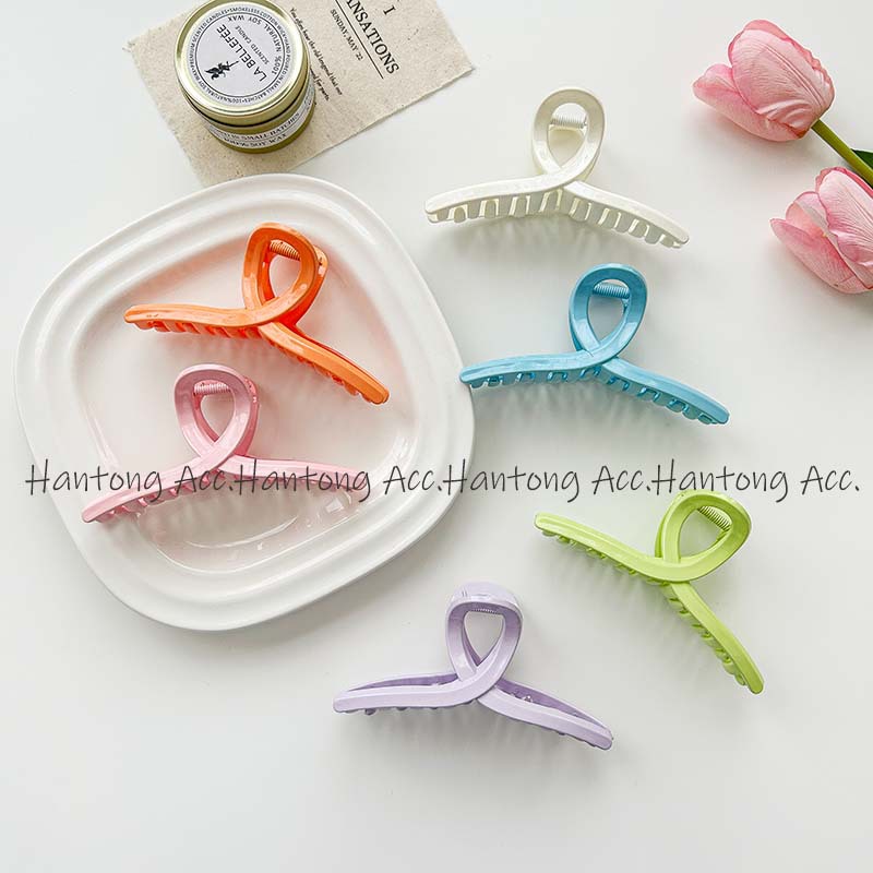 13cm Macaron Candy Shark Clip Summer Fresh Refined Fashion Frontier Hair Clip Jaw Clip Hair Claw Cross-Border