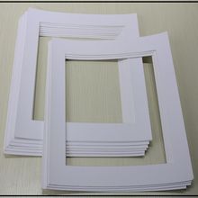 相框专用装裱卡纸 白色黑色长方形实木画框内衬纸 照片配件留白纸