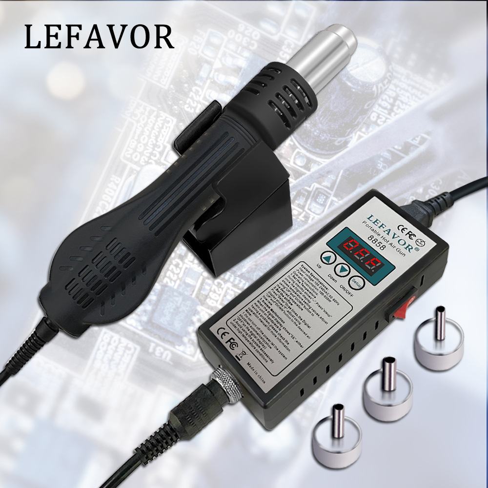 外贸热款8858s数显可调温热风枪手持热风机维修手机热烘枪拆焊台