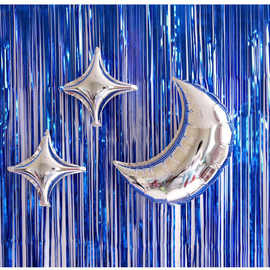 雨丝帘背景墙装饰生日雨丝婚庆礼晚会舞台彩条年会教室装饰帘