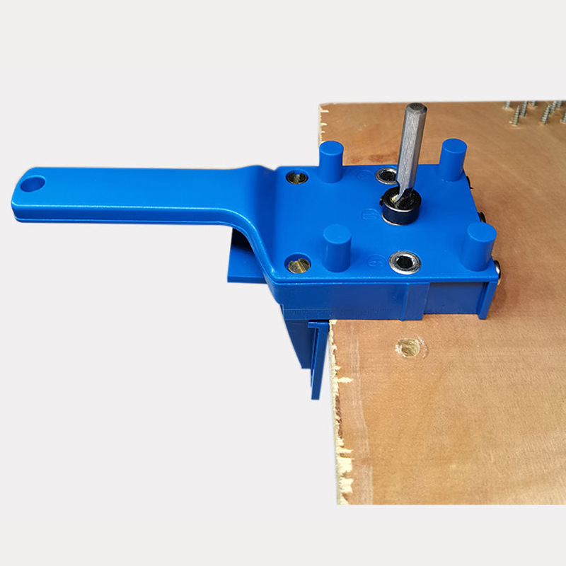 跨境木板打眼钻孔定位器 直孔打孔器 木工diy圆木榫拼接工具套装