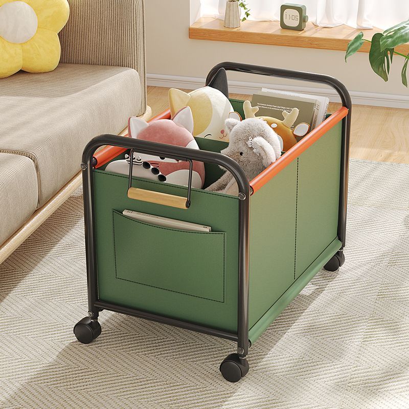 Toy Storage Basket Sundries Container Bedroom Bedside Shelf Living Room Four-Wheel Movable Large Capacity Trolley