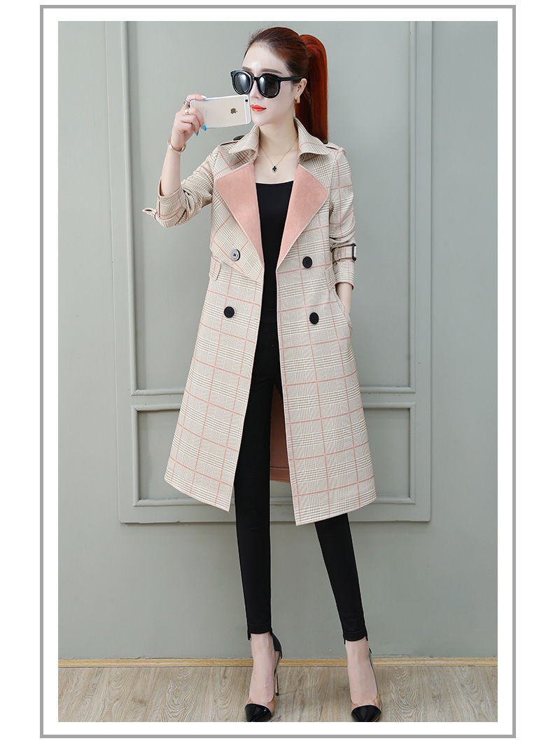 风衣女中长款2020年新款秋装流行小个子气质大衣春秋季外套女装潮