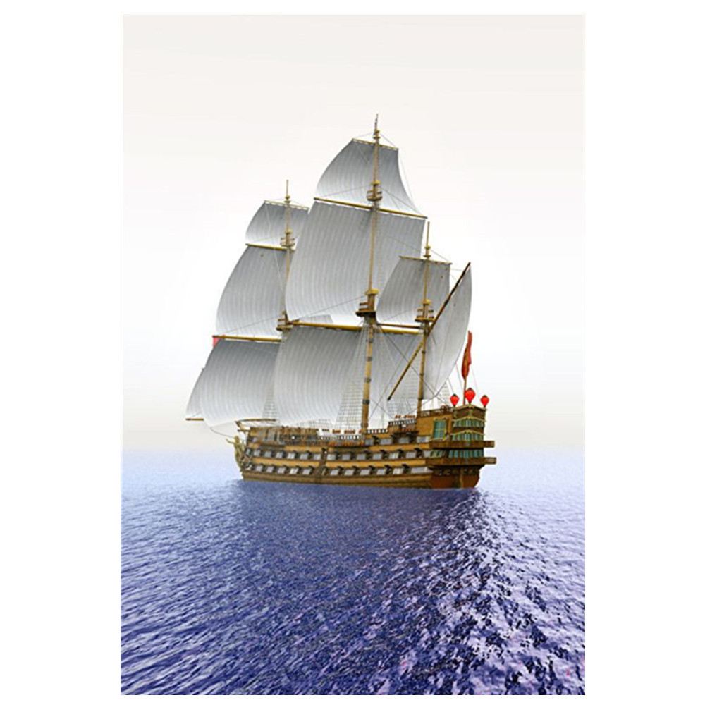 5d钻石画梦想之船diy圆钻钻石刺绣工艺品厂家直供定制代发