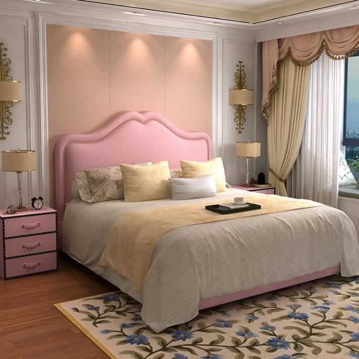 8米女孩床主卧室创意心