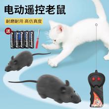 猫咪玩具电动老鼠遥控仿真假小老鼠逗猫解闷猫猫的自嗨猫用品