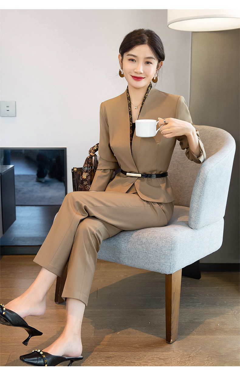 职业套装裙淑女范正装空姐制服职场面试西装珠宝店前台收银员工装