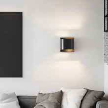 极简全铜壁灯现代简约设计师创意书房客厅卧室背景墙楼梯艺术灯具