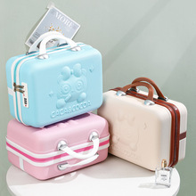小熊款手提箱14寸化妆包可爱伴手礼小型密码行李箱收纳包可挂大箱