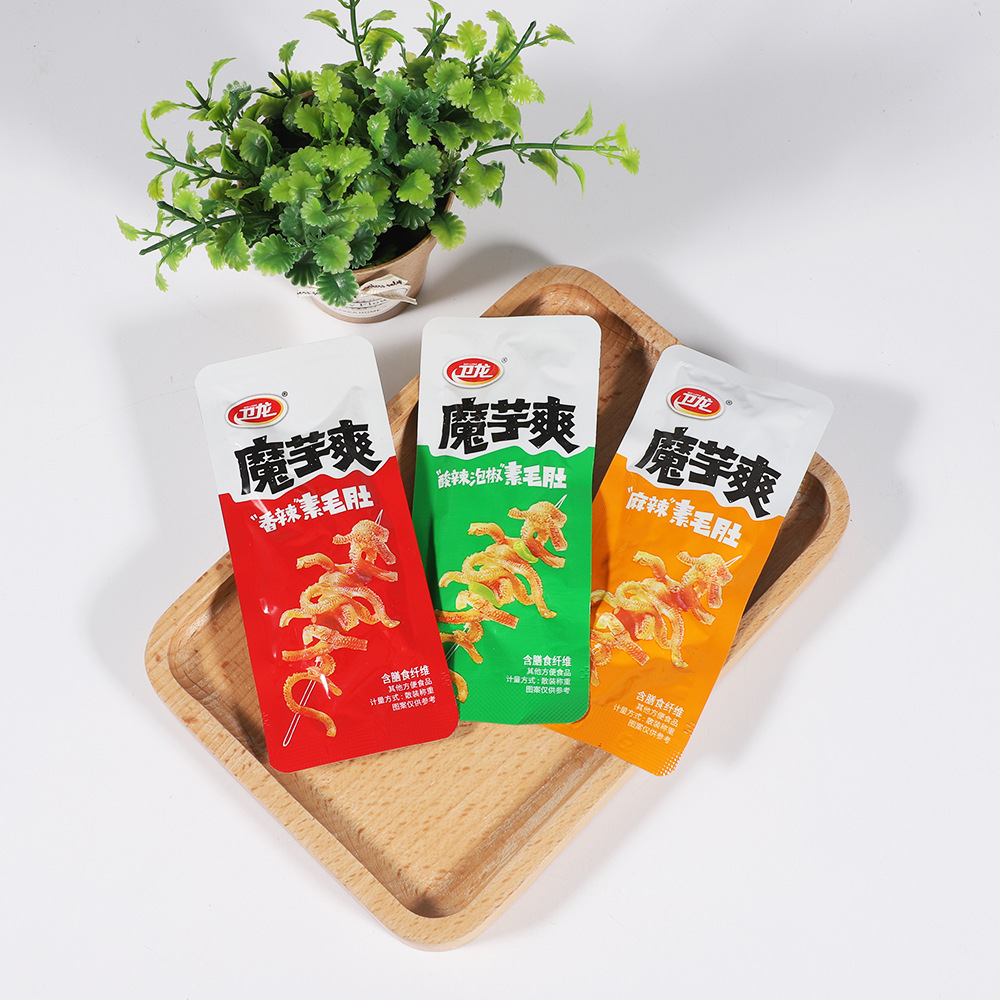 卫龙魔芋爽素毛肚 香辣麻辣酸辣即食魔芋肚丝办公休闲零食整袋5斤