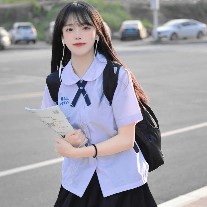 泰国校服娜诺bkpp泰式禁忌女孩小水同款jk制服衬衫裙子套装女夏