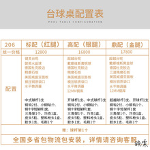 台球桌标准型专业自动休息室活动美式标准成人休闲双用乒乓球队