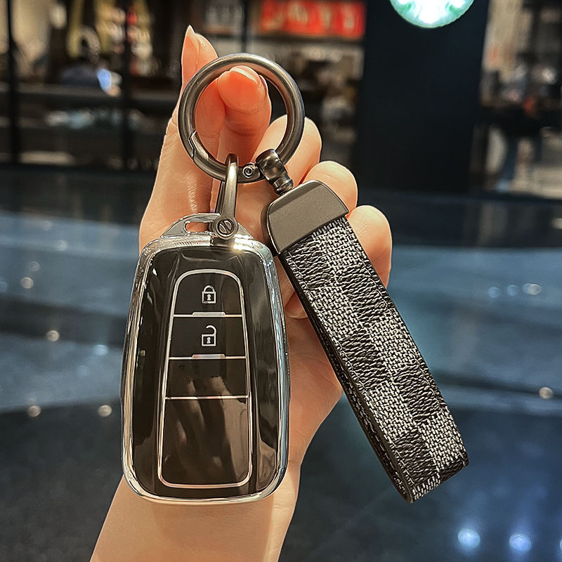 丰田卡罗拉钥匙套专用凯美瑞雷凌荣放rav4威兰达亚洲龙chr汽车扣 图片