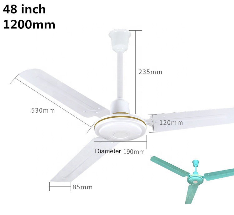 现货jn56/48寸吊扇工厂吊顶扇餐厅教室商店批发大风电风扇
