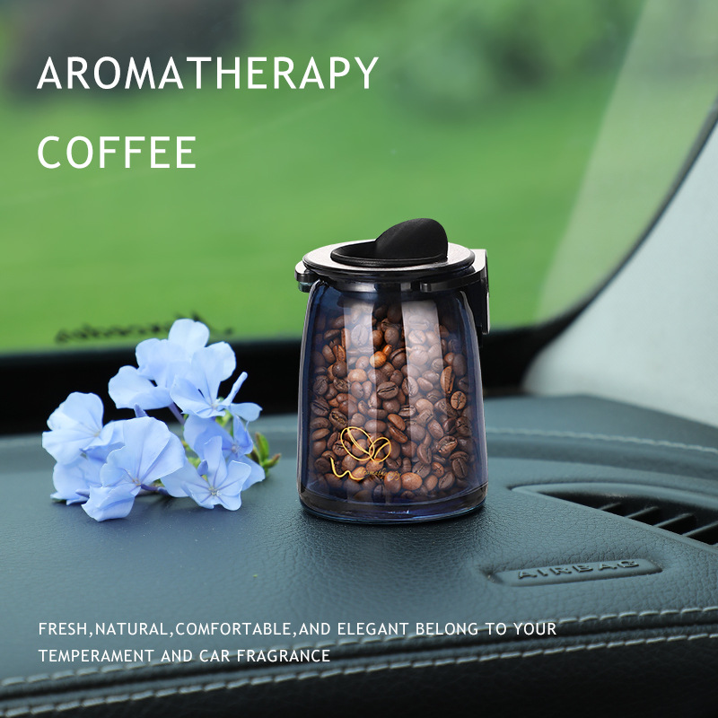 Yi Ju Car Coffee Bean Aromatherapy Automobile Vent Perfume Bottled High-End Gift Box-Packed Latte Mocha Aromatherapy