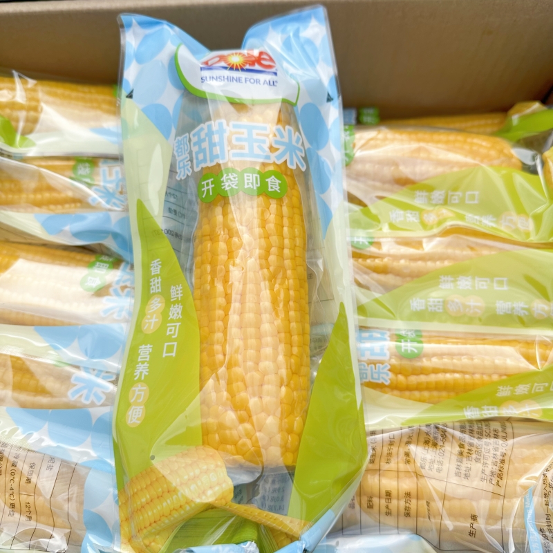 2024都乐水果型甜玉米棒8根真空包装开袋即食新鲜dole 好-阿里巴巴