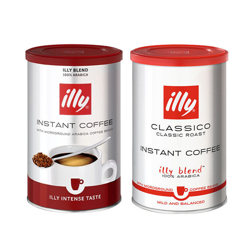illy/意利速溶咖啡浓醇风味/香醇风味 意大利进口冻干黑咖啡粉95g