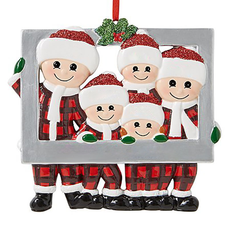 qibi cross-border christmas old man ornament christmas pendant creative cute family photo frame christmas tree decoration