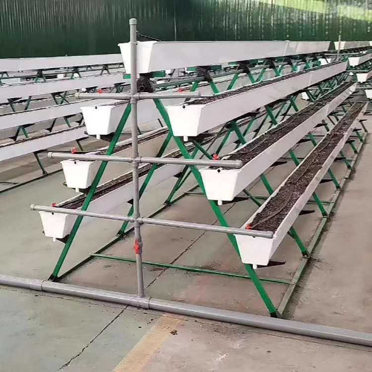 不易变形镀锌钢管包塑管四层七槽草莓a型立体种植槽支架