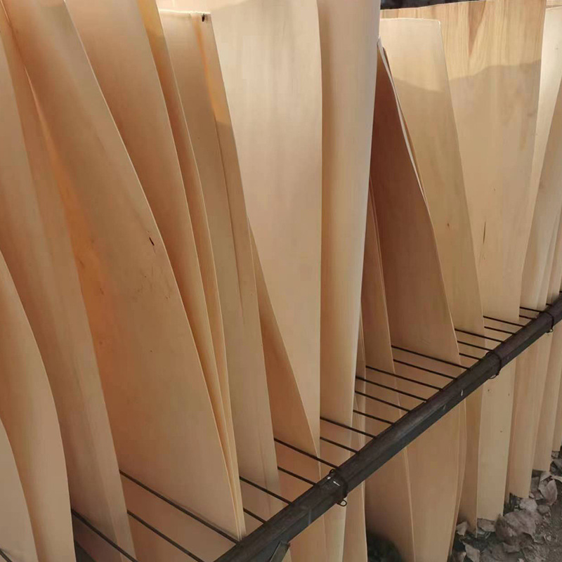 厂家批发杨木皮子白板无结节旋切单板杨木单板杨木面皮杨木胶合板