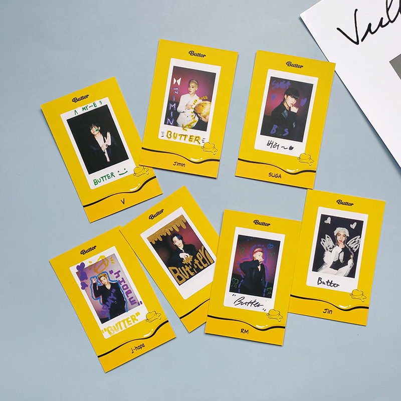 防 弹少年团《butter》同款小卡 拍立得小卡 lomo卡 收藏卡 定制