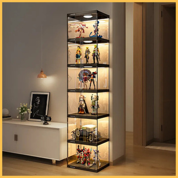 手办乐高展示盒积木收纳仿亚克力透明模型防尘架子高达玩具展示柜