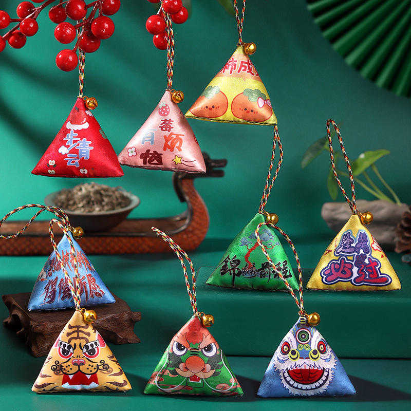 端午节香囊diy材料包卡通香包手工礼品刺绣荷包艾草驱蚊随身挂件