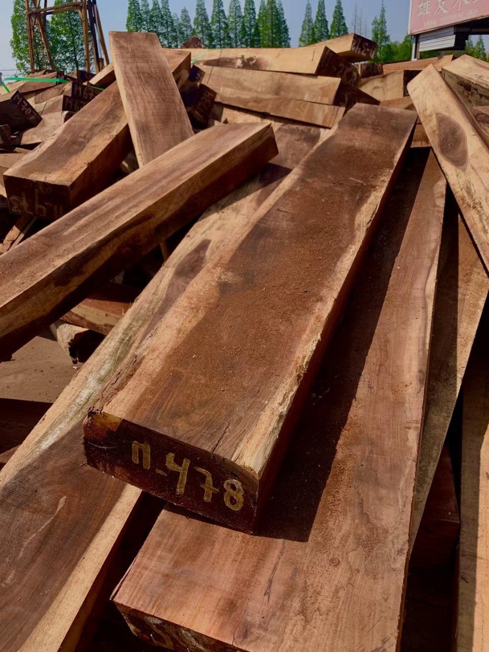 红木 绒毛黄檀 巴西郁金香红酸枝 家具材 厂家直供