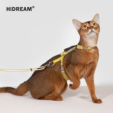 HiDREAM啵啵系列自由探索猫咪胸背牵引绳套装猫猫外出用品遛猫绳