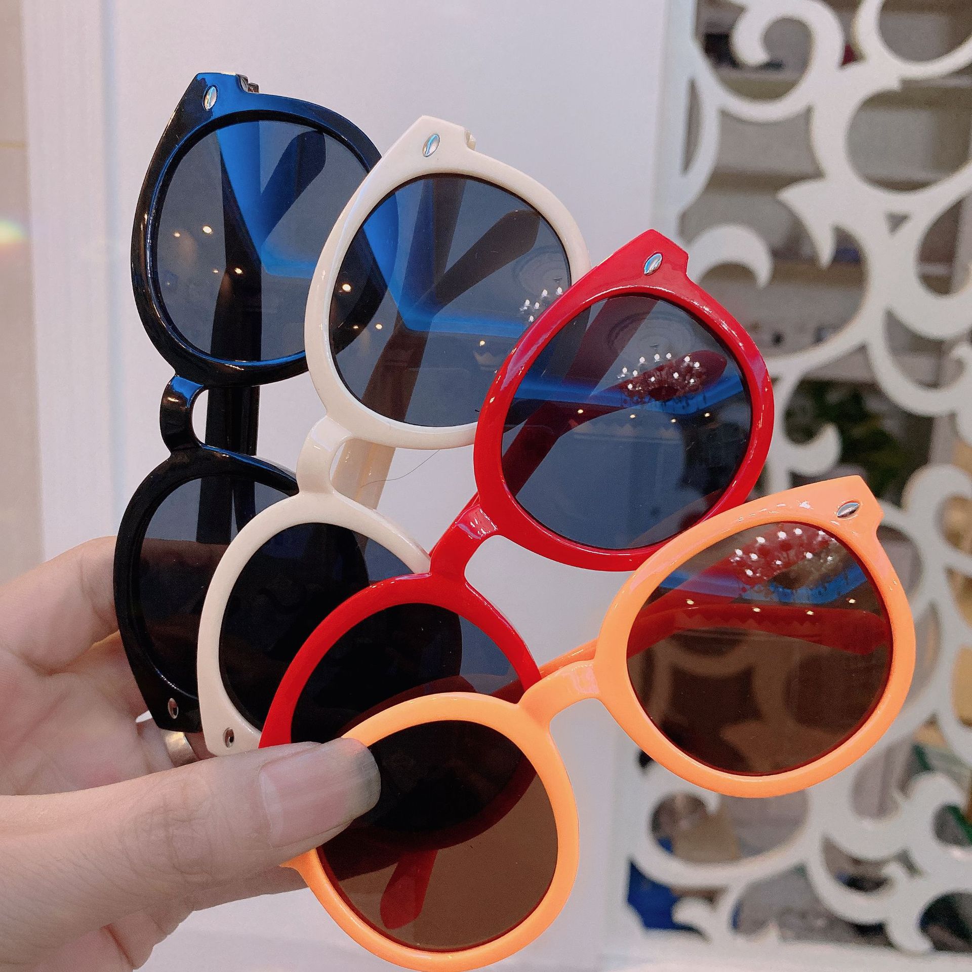 Child Sun-Proof Sunglasses Sunglasses Kids Boys Girls Fashion Fashion Baby Cute UV Protection Toy Glasses