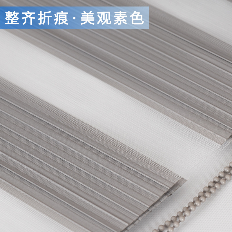 Louver Curtain Double Roller Blind Day & Night Curtain Shading Soft Gauze Shutter Tracery Tracery Curtain Louver