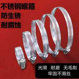 美式喉箍 不锈钢喉箍卡箍 201喉箍 管卡紧固 抱箍管夹管箍监控卡