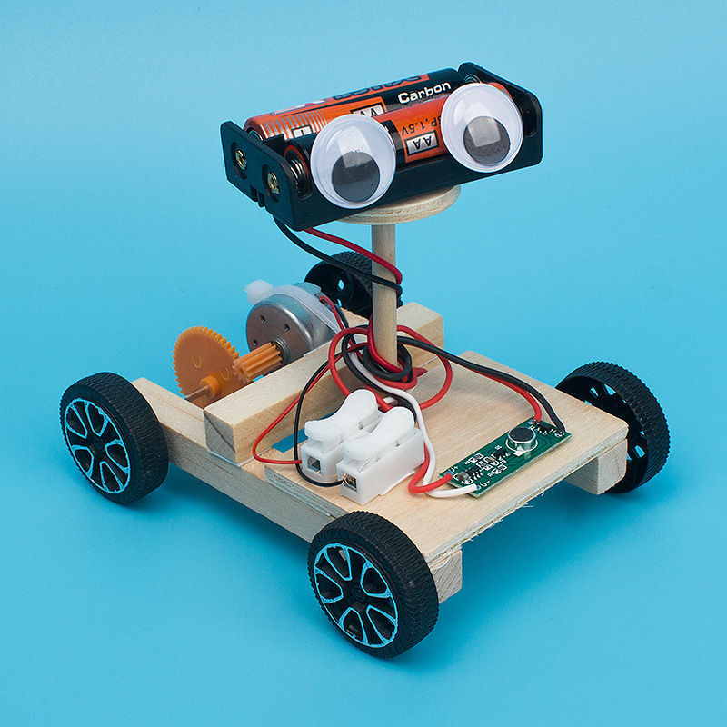 DIY Voice Control Car Claps Hands and Goes Creative Small Invention Science and Education Invention Material Package