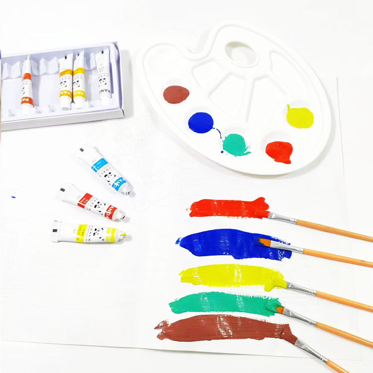 Watercolor Beginner Art Material Suit Children Graffiti 12 Colors 7ml Watercolor Painting Suit
