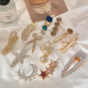 高级感发夹韩国网红ins简约侧边前额发卡一字夹少女刘海夹子头饰