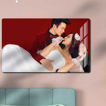 韩式水晶婚纱照放大挂墙卧室结婚照大尺寸洗照片制作婚纱相框