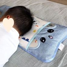 儿童夏季荞麦枕0-1-2-3岁宝宝冰凉枕头婴儿夏天透气吸汗冰丝透气