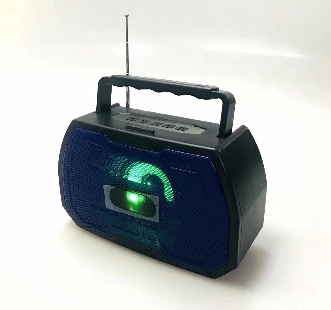亚马逊防灾手摇收音机多功能手电筒l25太阳能发电收音机复古音箱