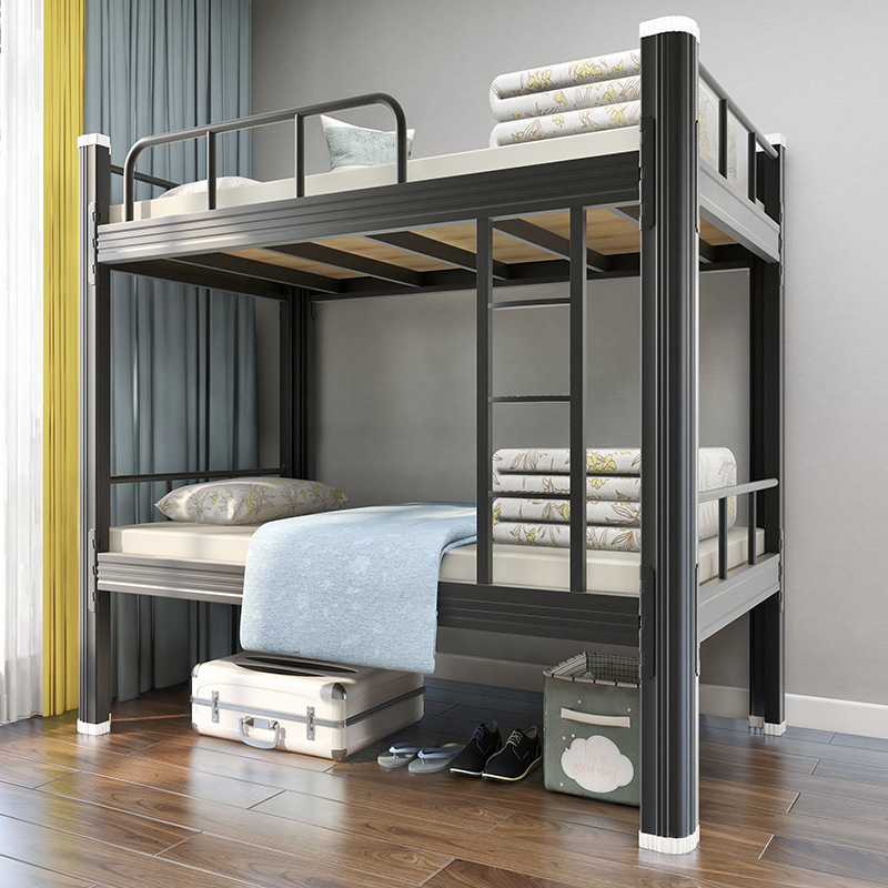 上下床双层床上下铺铁架床宿舍架子床双人床家用铁艺床高低床成人