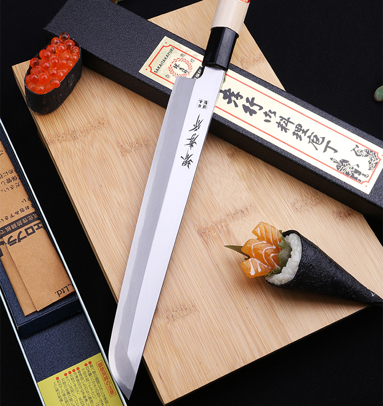 堺孝行先丸柳刃刀刺身料理刀日本进口专业片鱼生刀三文鱼日式刀具