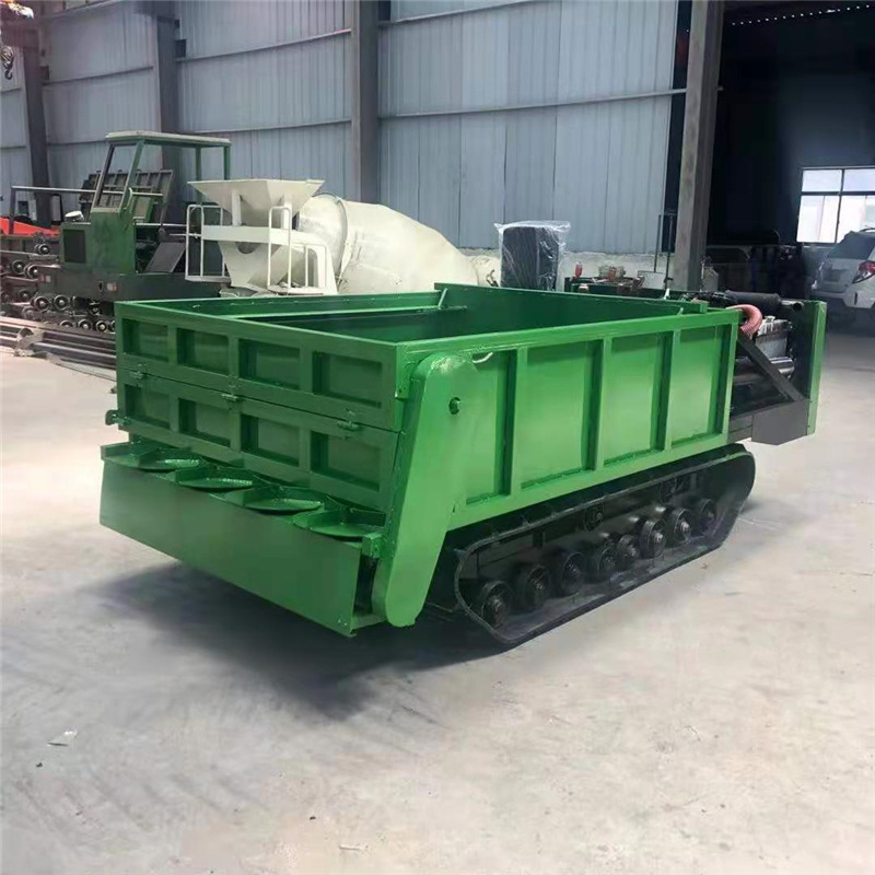 有机肥履带撒粪车厂家 田地大棚履带运输洒粪车 自走式履带抛粪车