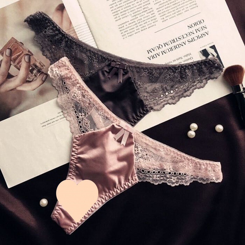 欧美侧镂空蕾丝透明丁字裤丝滑锦纶性感低腰内裤女网纱短裤-阿里巴巴