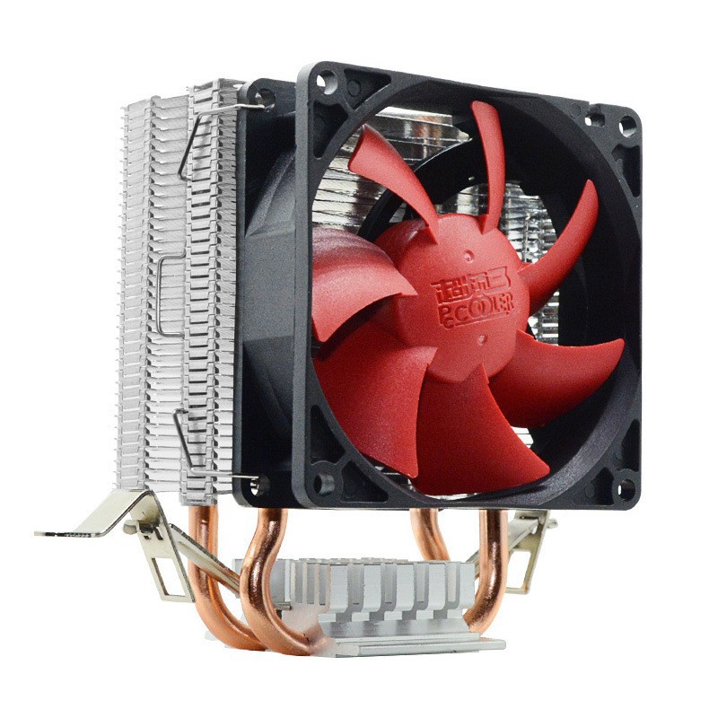 超频三红海mini电脑CPU散热器风冷8CM静音风扇多平台客制工厂直销