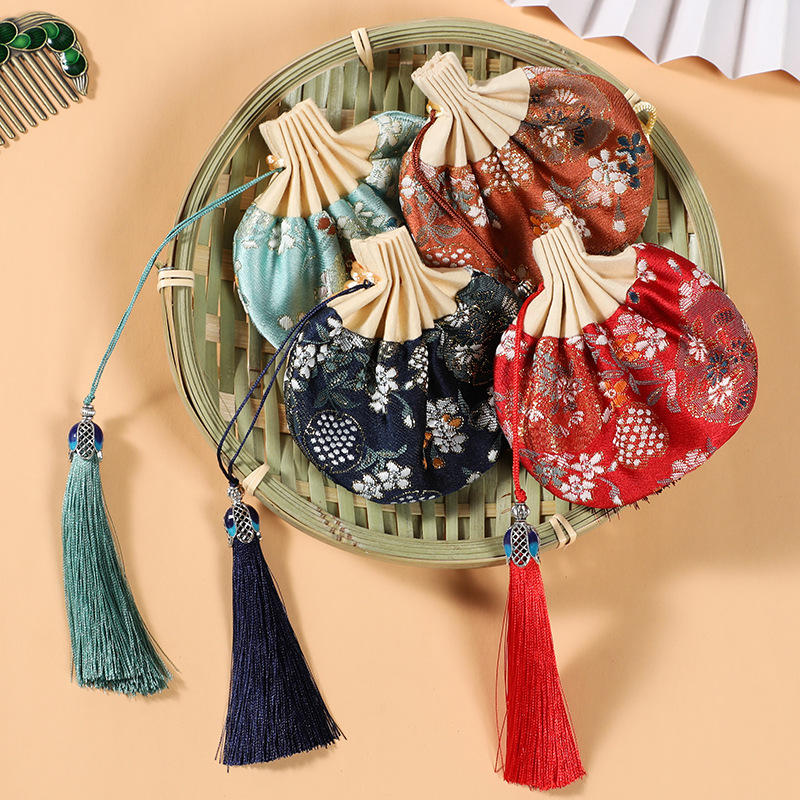 端午节香囊汉服荷包香袋中国风装饰空袋古风长绳随身印花驱蚊香包