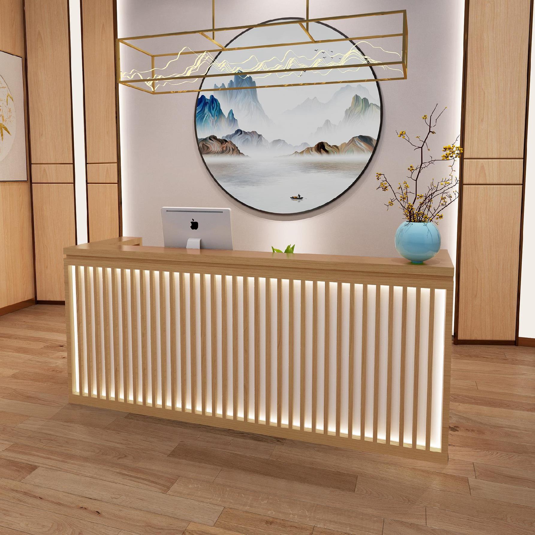 公司家收银台复古柜台简约现代服装店李晓酒店美容院前台接待