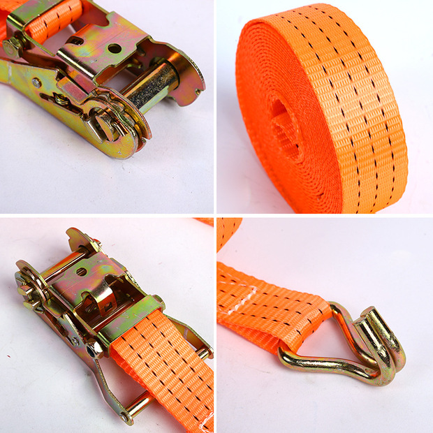 厂家1.5英寸涤纶捆绑器 货物拉紧器捆绑带封车器棘轮压扣拉紧器