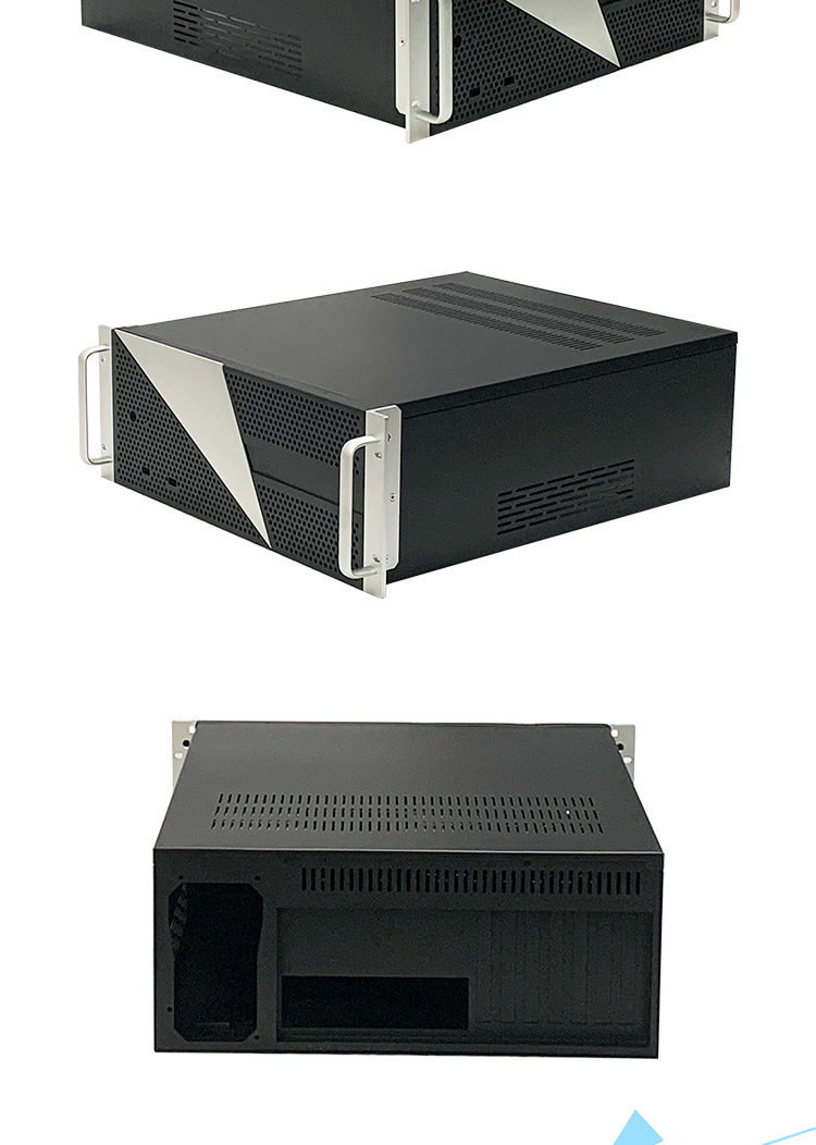 厂家现货4u工控机箱录播视频机箱双路由机架式服务器铝合金机箱