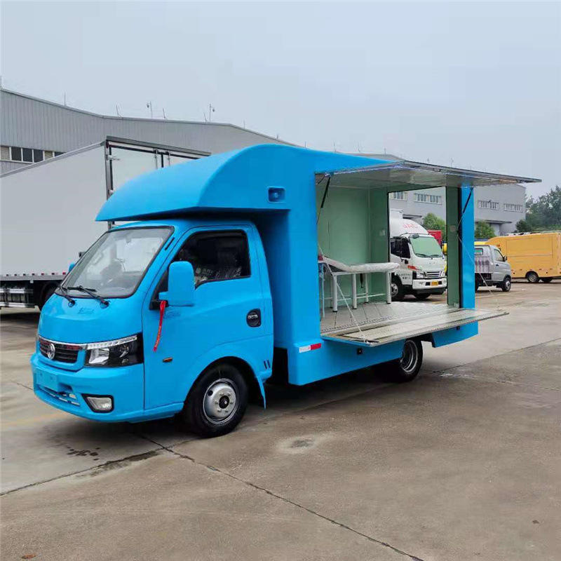 东风小型汽车改装厢式冰淇淋售货车 美容美甲移动美妆车