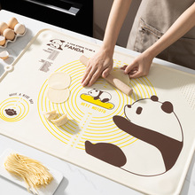 摩登主妇mototo熊猫揉面垫加厚食品级硅胶面板擀面垫子家用和面垫