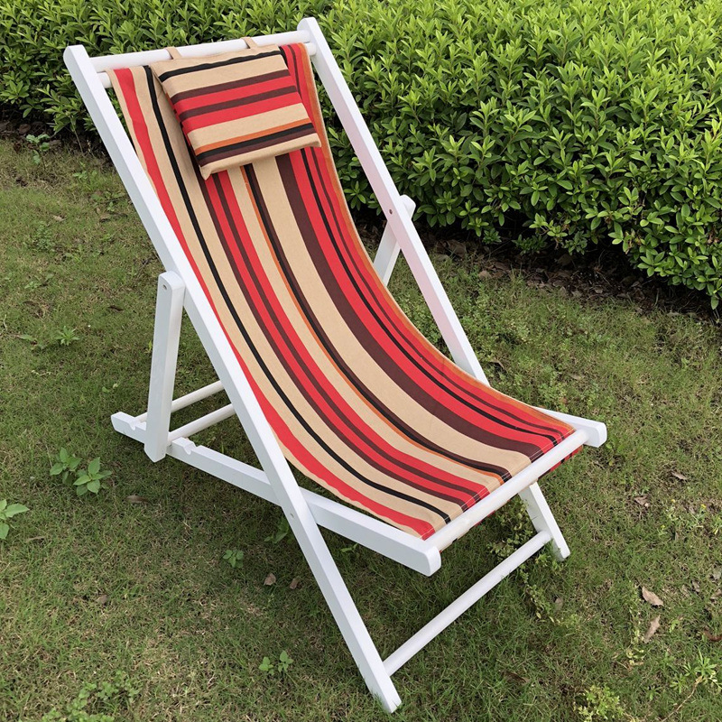 实木沙滩椅木质躺椅折叠椅帆布椅午休椅户外便携椅陪护椅懒人椅
